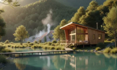 Alojamiento a pasos del lago y cerca de las termas en Chile